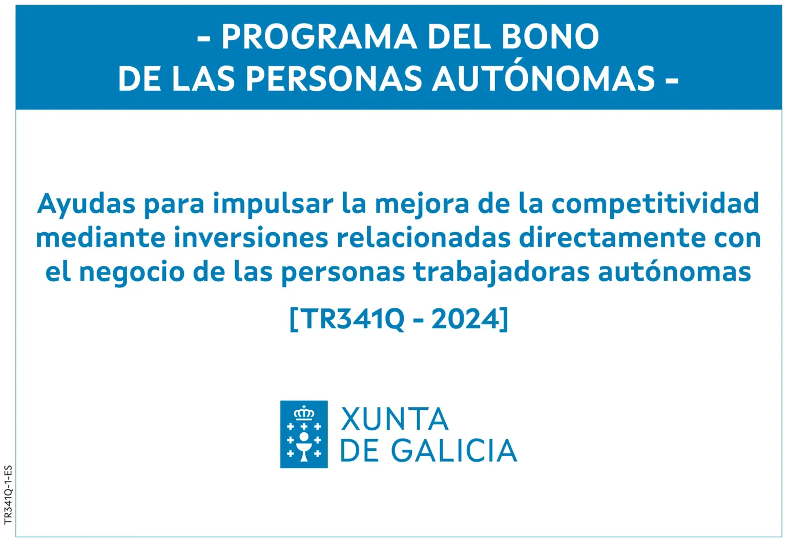 CARTEL BONO AUTONOMO TR341Q